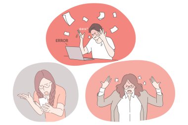 Stres, aşırı çalışma, aşırı yükleme konsepti