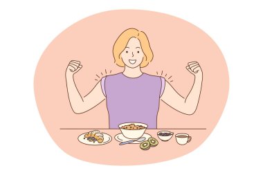 Sağlıklı yemek, temiz yemek, beslenme konsepti