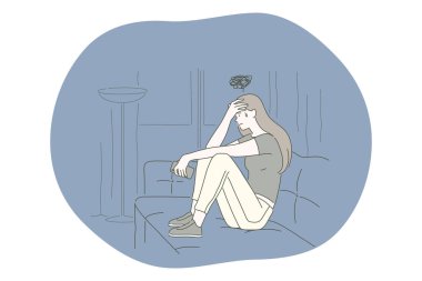 Üzüntü, zihinsel depresyon, kötü haber kavramı
