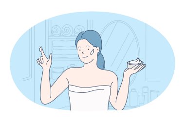 Kozmetik, makyaj, güzellik konsepti