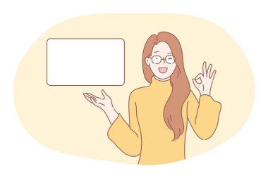 Gösteri, promosyon, reklam kavramı