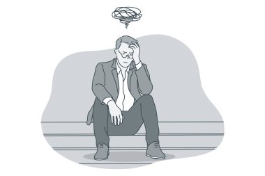 Üzüntü, zihinsel depresyon, kötü haber kavramı