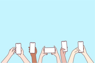 Akıllı telefon ekranı, çevrimiçi iletişim, sohbet kavramı