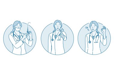 Sağlık hizmetleri, doktor belirtileri, tıp konsepti