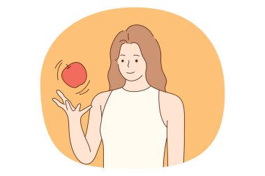 Sağlıklı yemek, temiz yemek, vejetaryen diyet konsepti