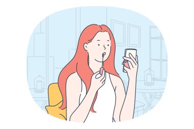 Ruj ve dudak parlatıcısı kavramı