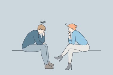 Psikiyatrist, psikolojik destek, depresyon konsepti