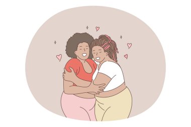 Aşırı kilolu, obez, artı boyut kadın konsepti