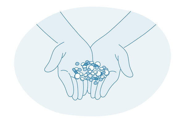 Лечение, лекарства, концепция таблеток