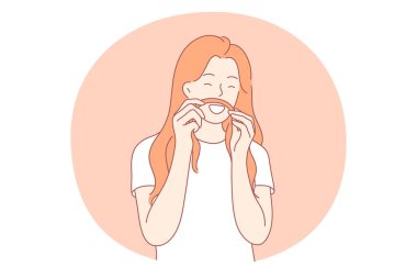 Eğlenmek, surat asmak, eğlence konsepti