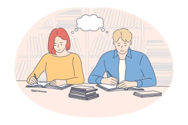 Eğitim sınavı, öğrenme, üniversite konsepti