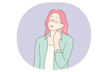 Kaslarda, eklemlerde, sakatlık konseptinde ağrı var.