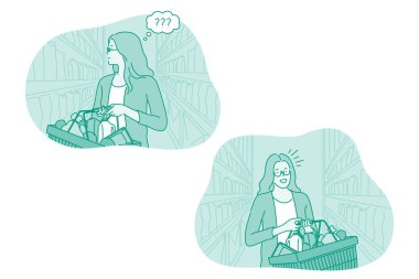 Alışveriş, süpermarket, market konsepti