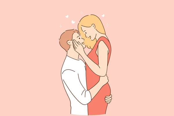 Amor, pareja, relaciones citas concepto — Vector de stock