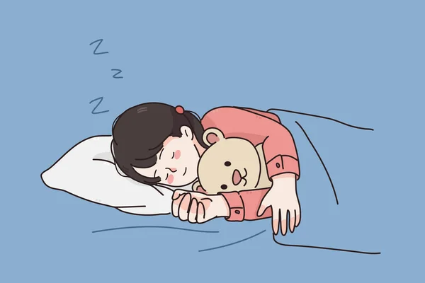 Gece konsepti sırasında rahat bir uyku.