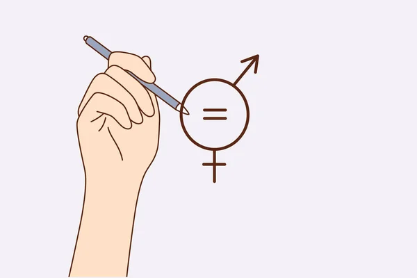 两性平等概念 — 图库矢量图片