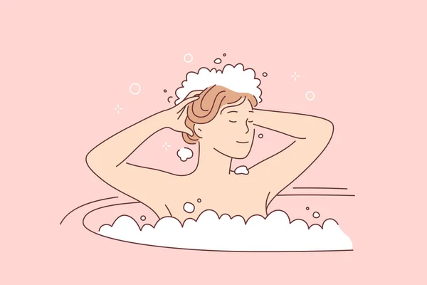 Concetto igiene e cura dei capelli — Vettoriale Stock