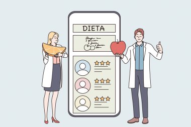 Nutritionist çevrimiçi hizmet danışma kavramı