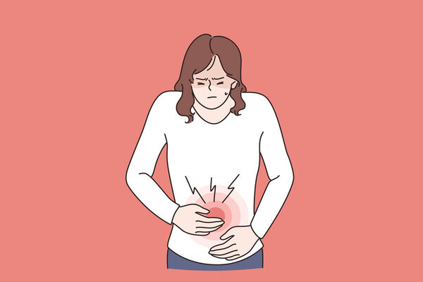 Diarrhea or constipation, problems with health concept