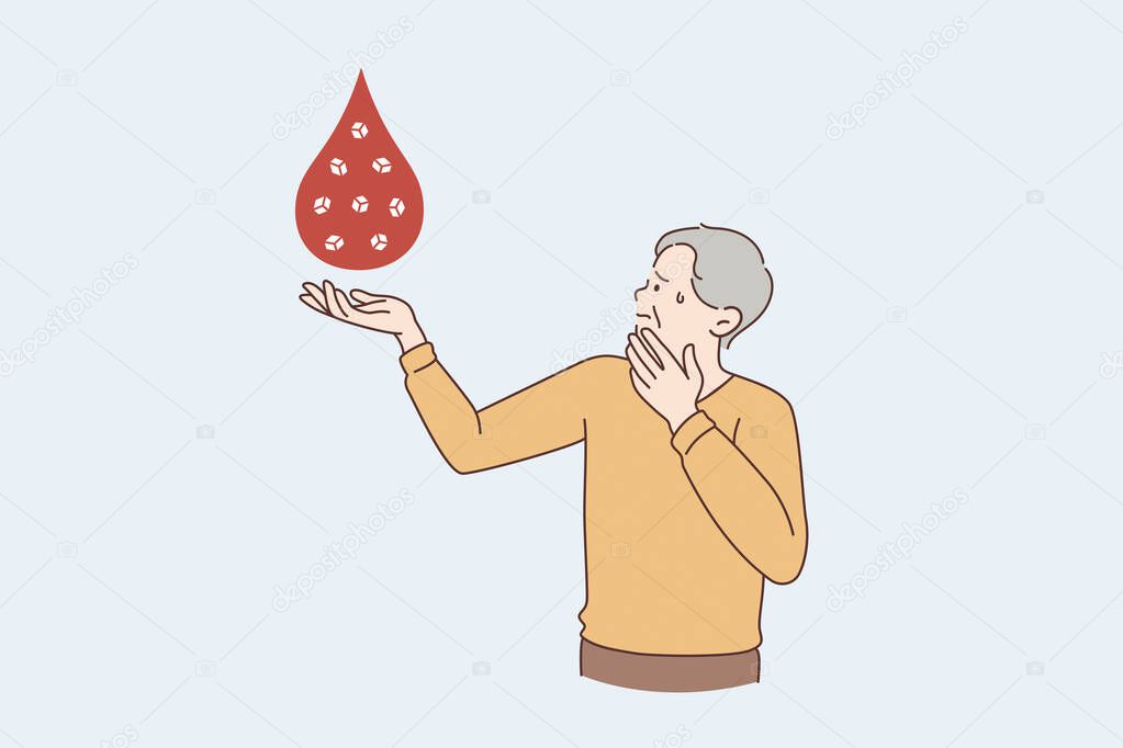 Blood donation and help concept