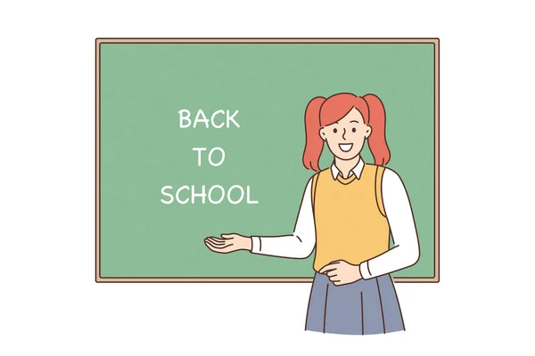 Back to school and learning concept. — Stock Vector