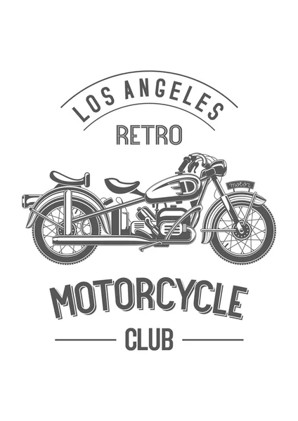 Retro motorcycle club — Stock Vector