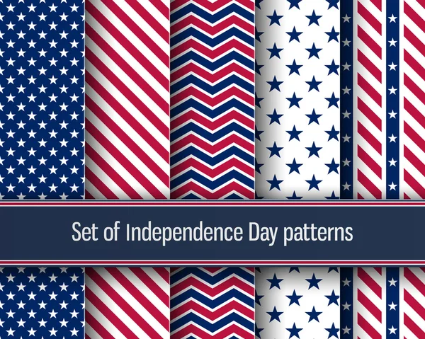 Independence day patterns — Stock Vector