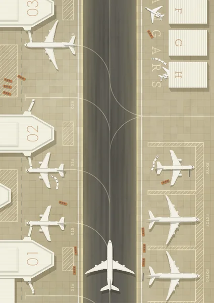 Aeropuerto — Archivo Imágenes Vectoriales