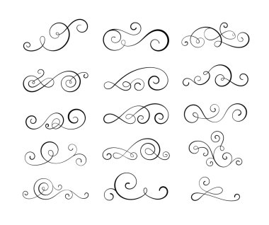 Vintage güzelleşmek swirls