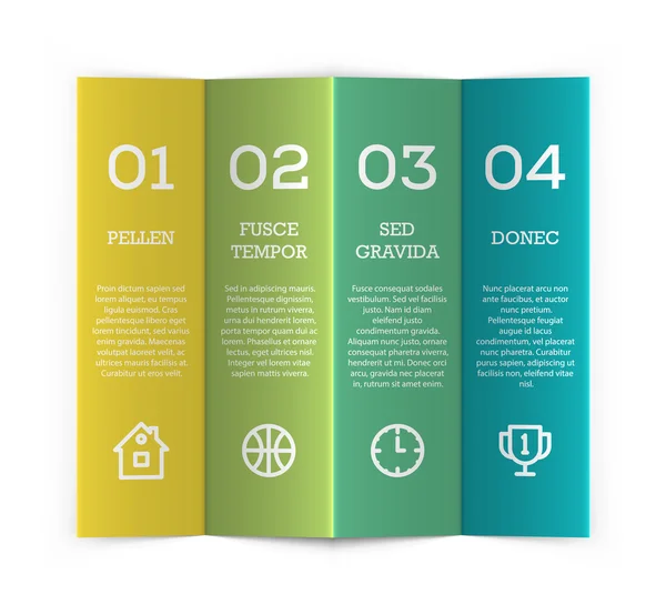 Folded brochure background — Stock Vector