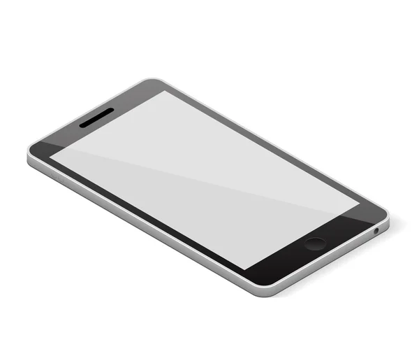 Smartphone à écran blanc — Image vectorielle