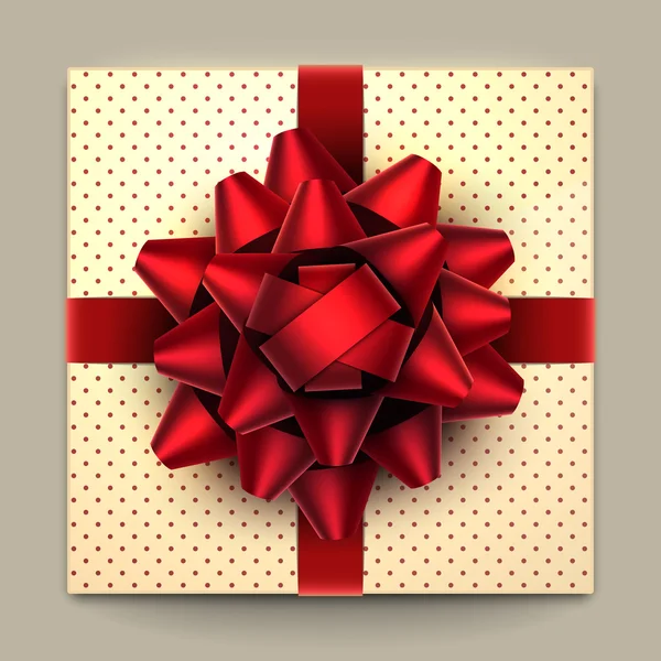 Caja de regalo de Navidad — Vector de stock