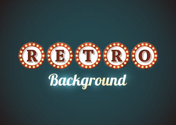 Retro sign background