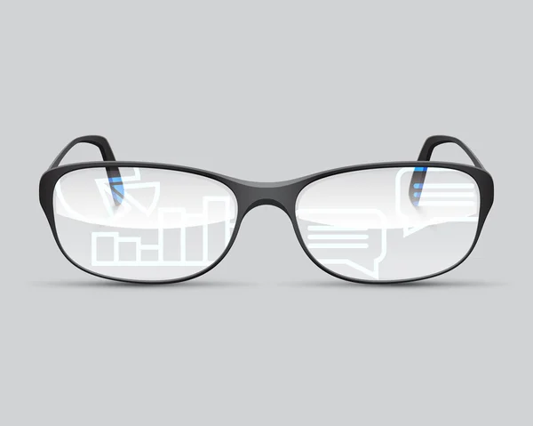 Óculos tecnologia futura — Vetor de Stock