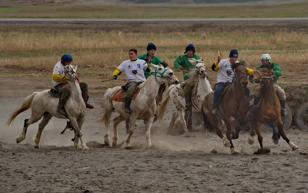 Kupchegen Russland Mai 2021 Altai National Equestrian Game Kok Boru — Stockfoto