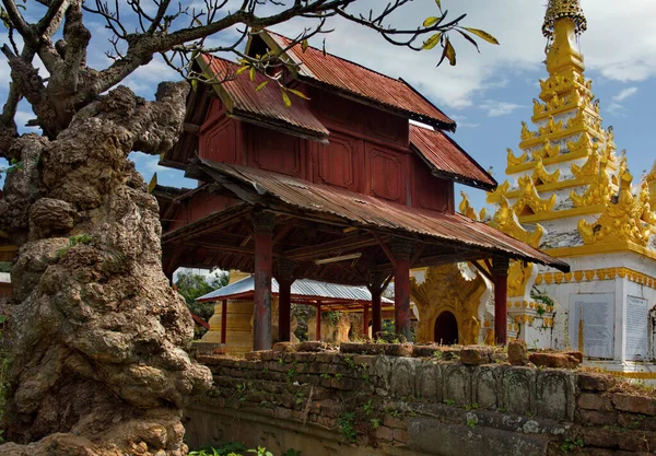 Σαμ Καρ Μιανμάρ Νοεμβρίου 2016 Αρχιτεκτονική Του Περιβάλλοντος Ενός Αρχαίου — Φωτογραφία Αρχείου