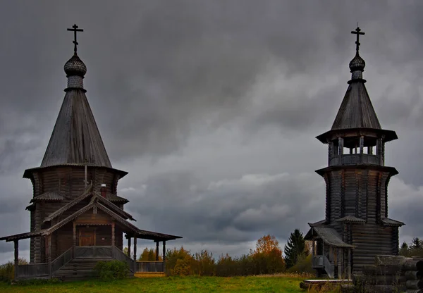 Kosmozero Russland Republik Karelien Oktober 2018 Ganz Aus Holz Ostufer — Stockfoto