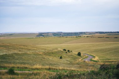 Güney Downs tepelerinin Sussex kıyısındaki Beachy Head 'deki tebeşir çayırlar boyunca uzanan bir kır yolu.