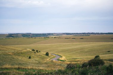Güney Downs tepelerinin Sussex kıyısındaki Beachy Head 'deki tebeşir çayırlar boyunca uzanan bir kır yolu.
