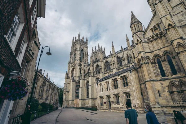York North Yorkshire Mbh 2020 York Minster Iconica Cattedrale Gotica — Foto Stock