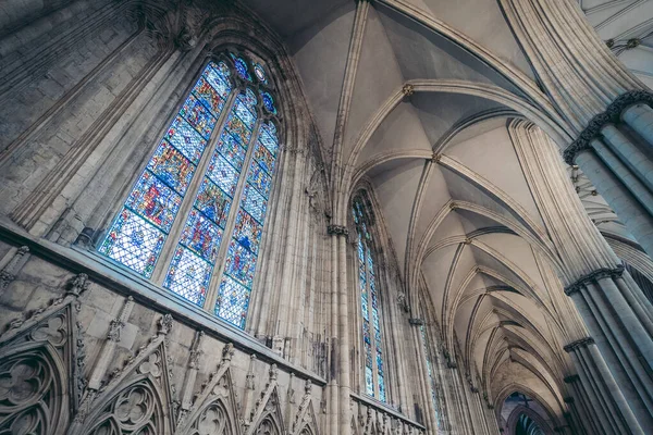 York North Yorkshire 2020 Belo Interior Vazio Catedral Medieval Estilo — Fotografia de Stock