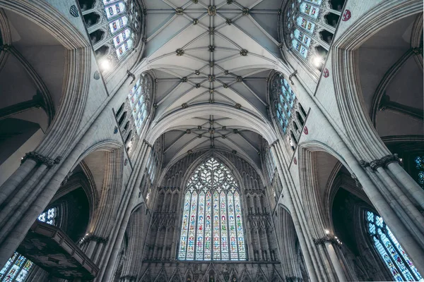 York Yorkshire Nord Xouk 2020 Bel Intérieur Vide Cathédrale Médiévale — Photo