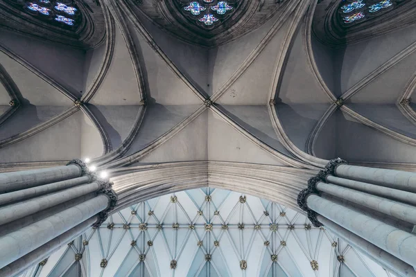 York North Yorkshire 2020 Belo Interior Vazio Catedral Medieval Estilo — Fotografia de Stock