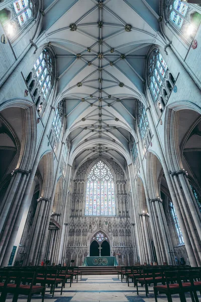 York Kuzey Yorkshire 124 Ngiltere York Minster Konik Gotik Tarzı — Stok fotoğraf