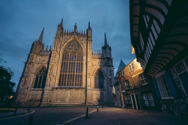 York North Yorkshire Mbh 2020 York Minster Iconica Cattedrale Medievale — Foto Stock