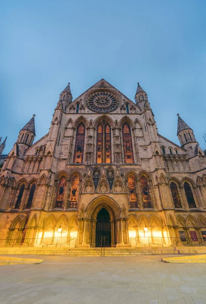 York Severní Yorkshire 2020 York Minster Středověká Katedrála Středověkém Stylu — Stock fotografie