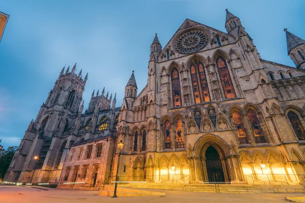 York Severní Yorkshire 2020 York Minster Středověká Katedrála Středověkém Stylu — Stock fotografie