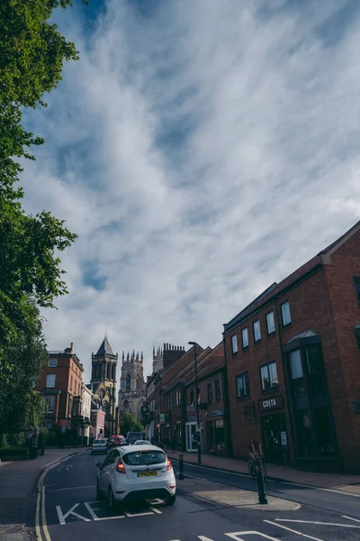 Ork North Yorkshire 2020 Empty Streets City Sunny Lockdown Weekend — Fotografia de Stock