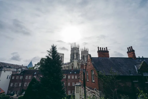 York North Yorkshire 2020 Beautiful View York Minster Gothic Cathedral — Stock Photo, Image