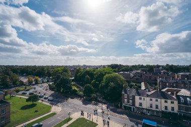 ork, North Yorkshire | UK -  2020.09.11:  Empty streets of the city during the sunny lockdown weekend